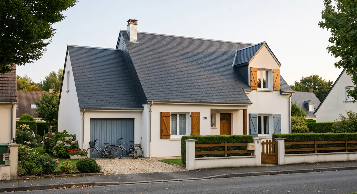 Même maison après réfection de toiture ardoise à Saint-Brieuc